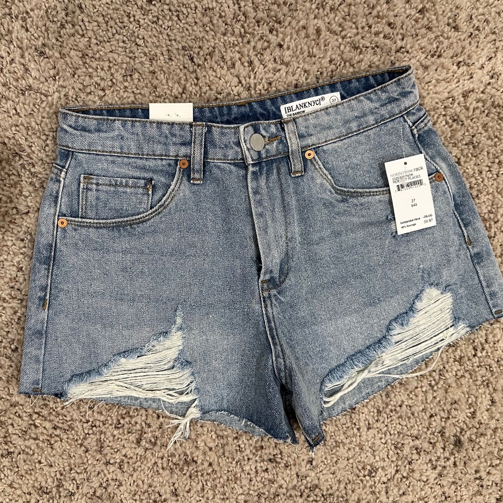 BLANKNYC High Rise Distressed Denim